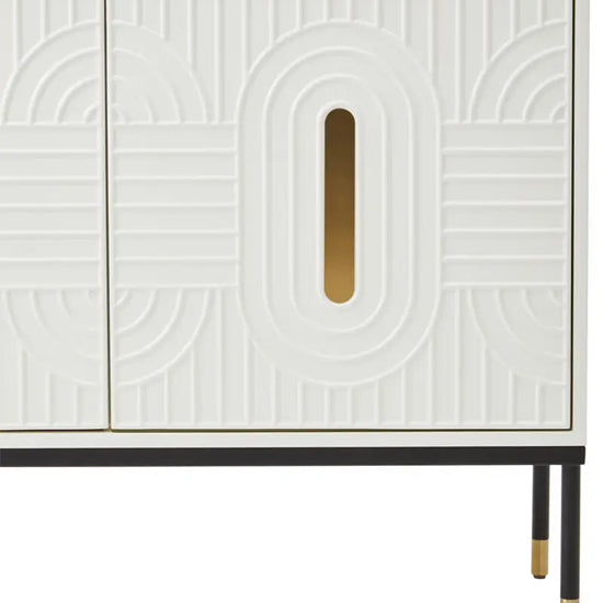 Danta Wooden Sideboard With 2 Doors In Off White