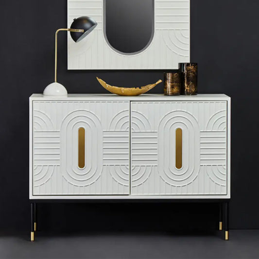 Danta Wooden Sideboard With 2 Doors In Off White