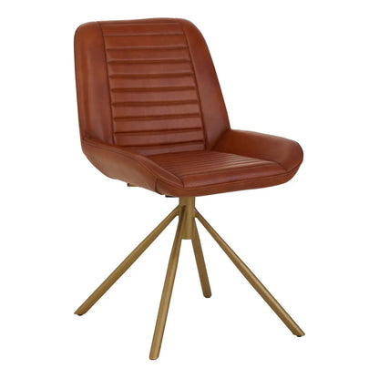 Buffalo Genuine Leather Accent Chair In Tan