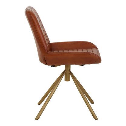 Buffalo Genuine Leather Accent Chair In Tan