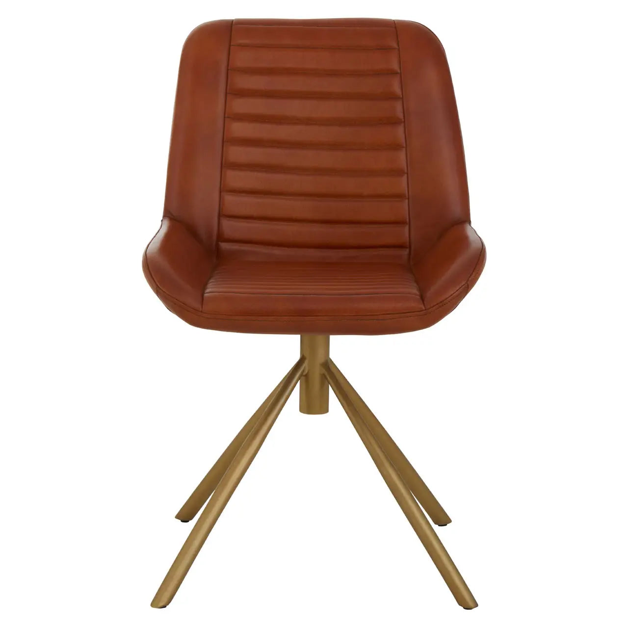 Buffalo Genuine Leather Accent Chair In Tan