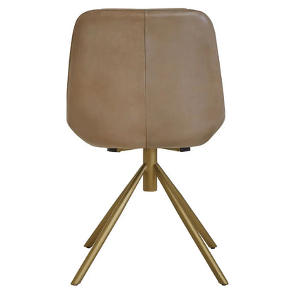 Buffalo Genuine Leather Accent Chair In Grey