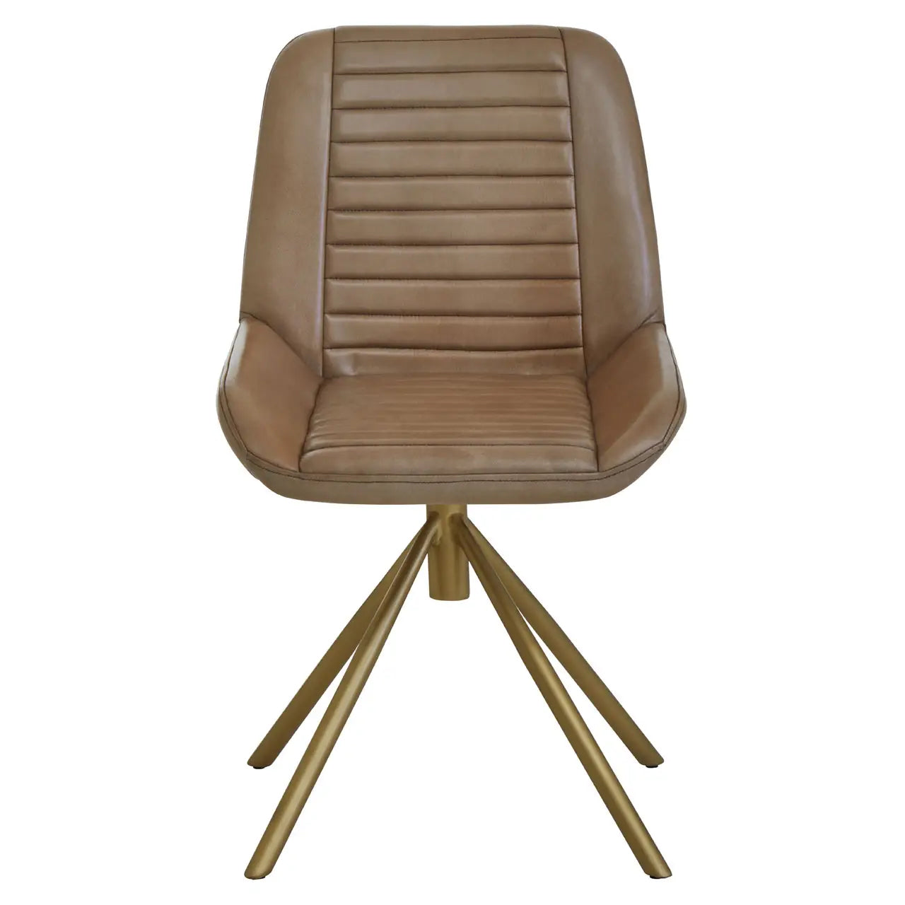 Buffalo Genuine Leather Accent Chair In Grey