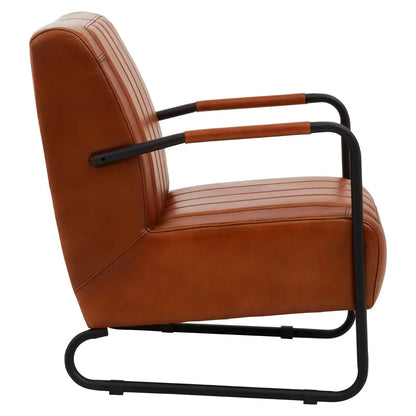 Buffalo Genuine Leather Armchair In Tan