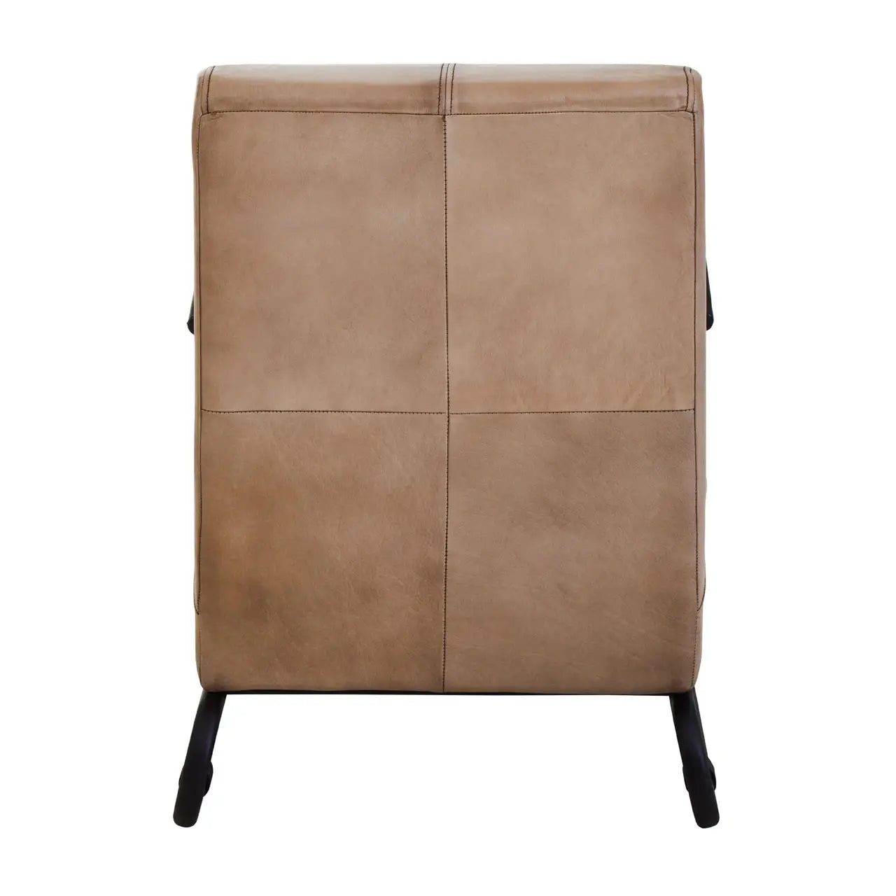 Buffalo Genuine Leather Armchair In Grey