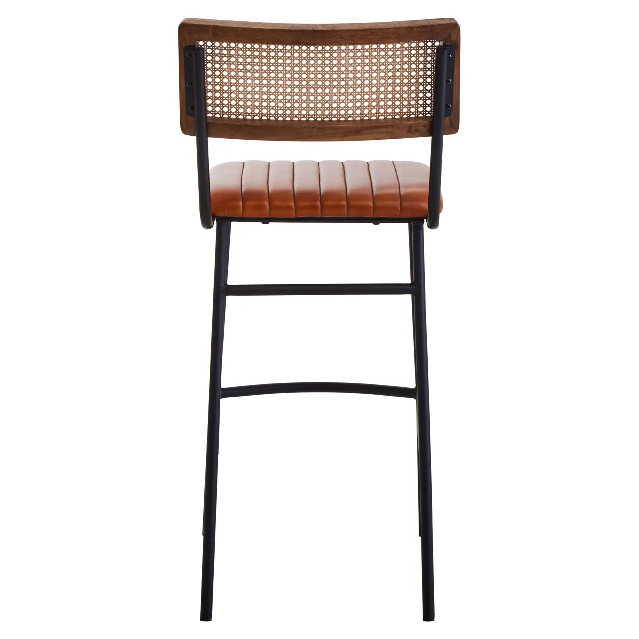 Buffalo Genuine Leather Bar Chair In Tan