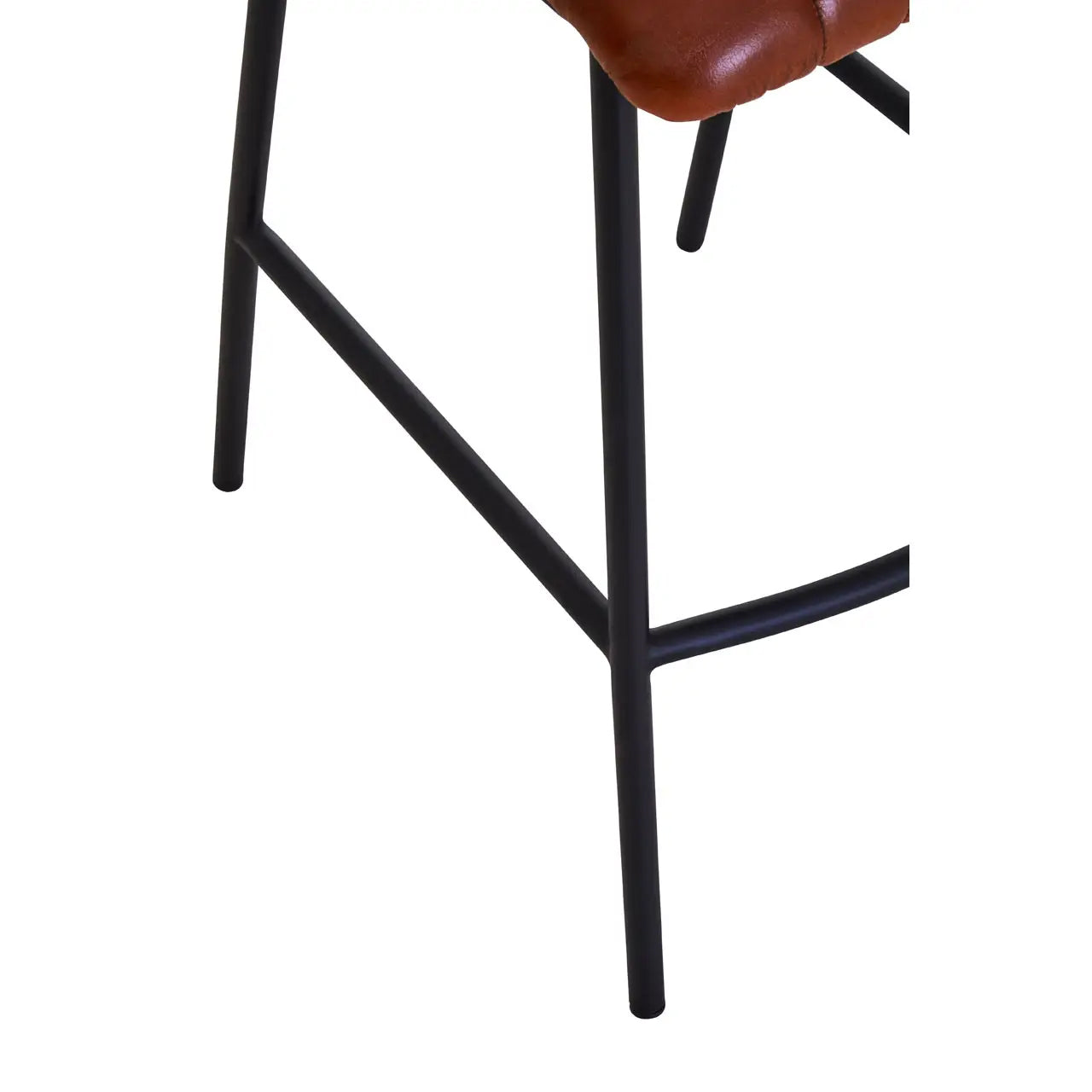 Buffalo Genuine Leather Bar Chair In Tan
