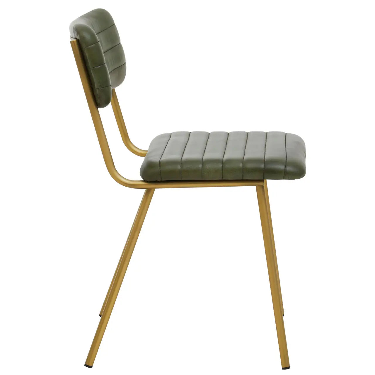 Buffalo Genuine Leather Dining Chair In Green