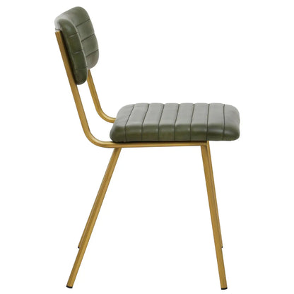 Buffalo Genuine Leather Dining Chair In Green