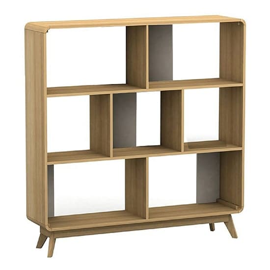 Cassie Wooden Display Cabinet In Oak