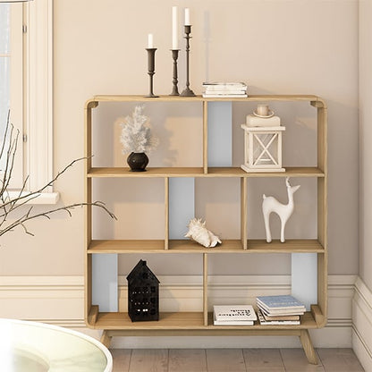 Cassie Wooden Display Cabinet In Oak