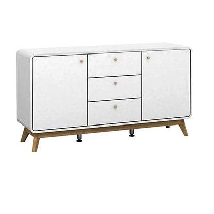 Cassie Wooden Sideboard With 2 Doors And 3 Drawers In White