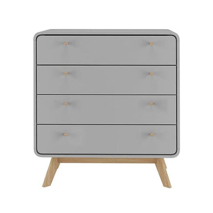 Cassie Wooden Chest Of 4 Drawers In Grey
