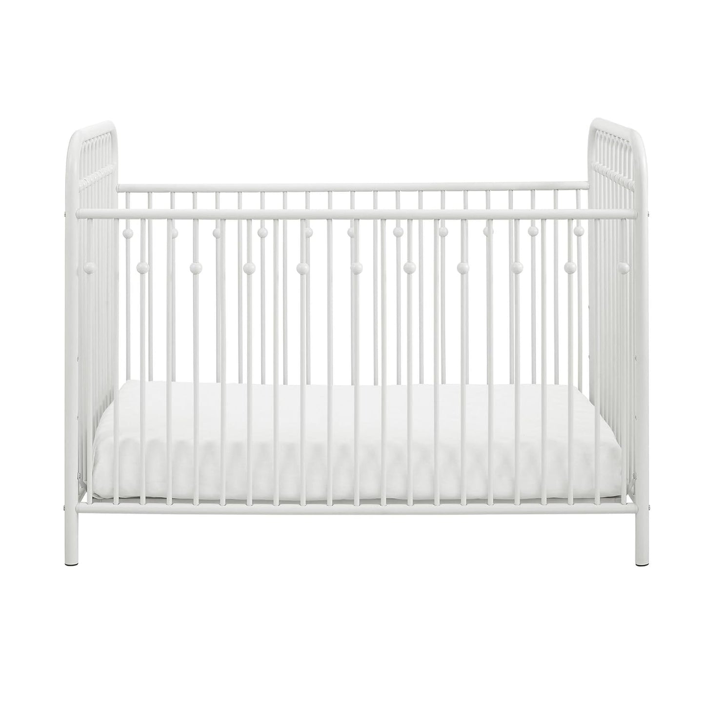 Monarch Hill Ivy Metal Baby Crib Cot Bed In Off White