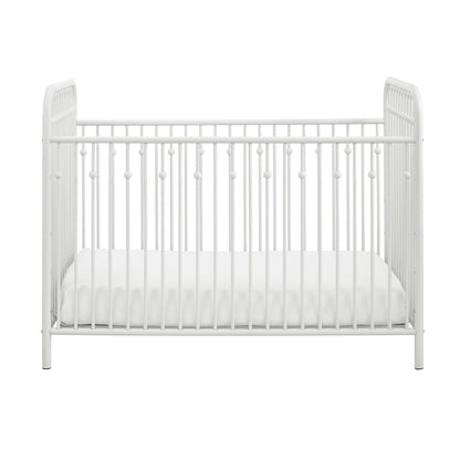 Monarch Hill Ivy Metal Baby Crib Cot Bed In Off White