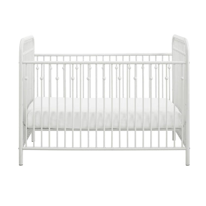Monarch Hill Ivy Metal Baby Crib Cot Bed In Off White
