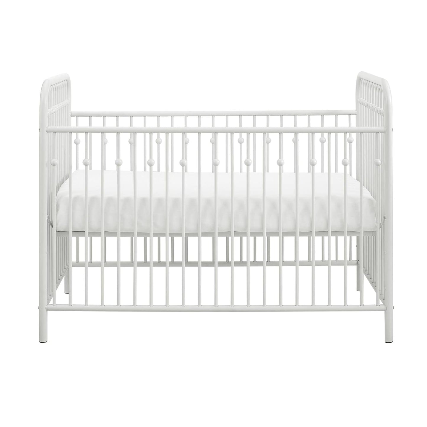 Monarch Hill Ivy Metal Baby Crib Cot Bed In Off White