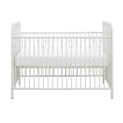 Monarch Hill Ivy Metal Baby Crib Cot Bed In Off White
