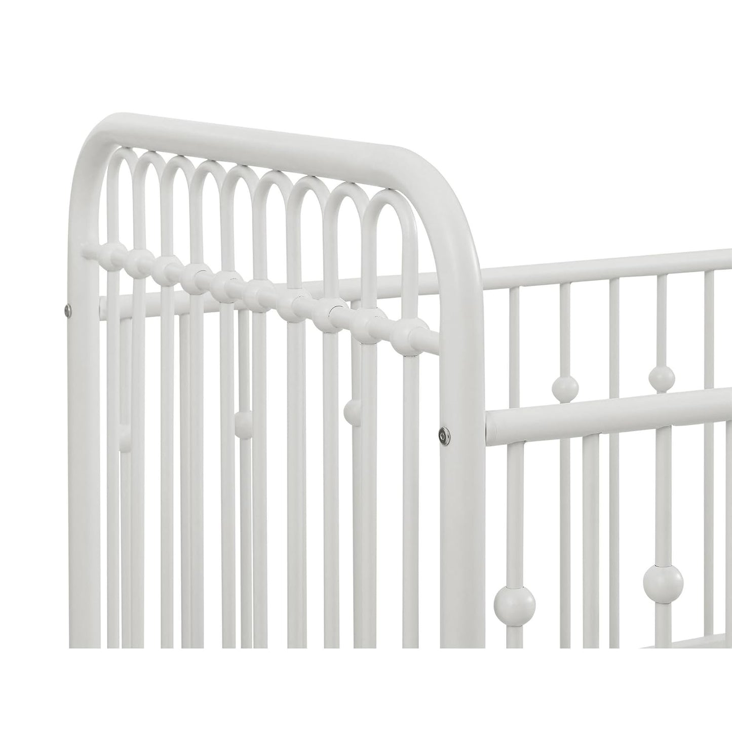 Monarch Hill Ivy Metal Baby Crib Cot Bed In Off White
