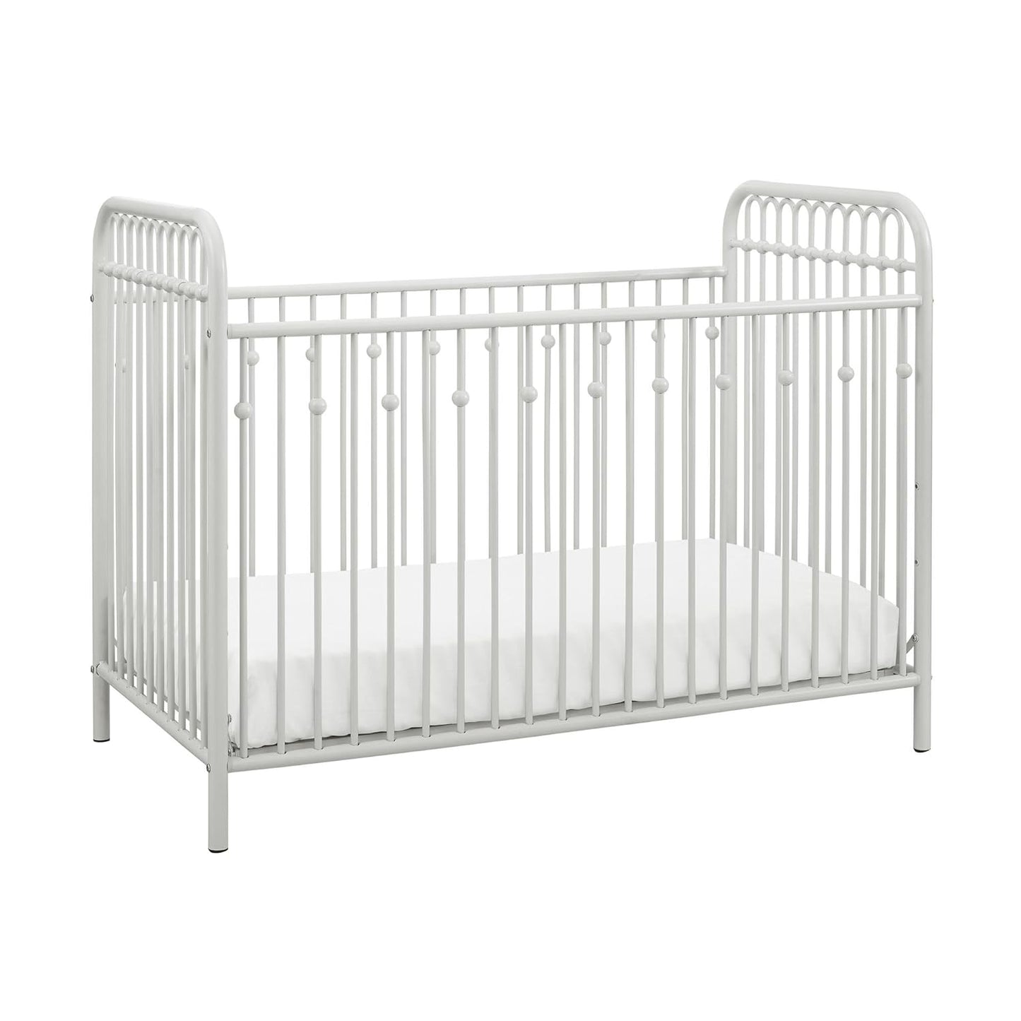 Monarch Hill Ivy Metal Baby Crib Cot Bed In Off White