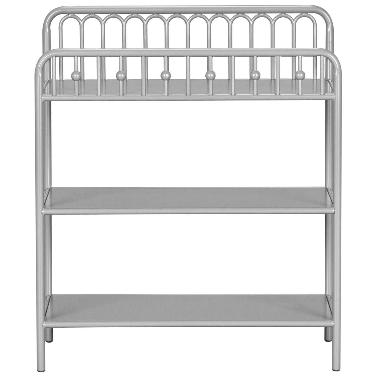 Monarch Hill Ivy Metal Baby Clothes Changing Table In Grey