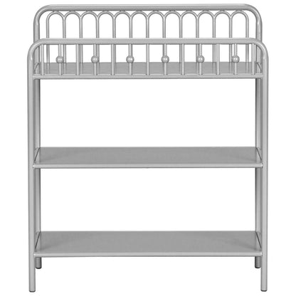 Monarch Hill Ivy Metal Baby Clothes Changing Table In Grey
