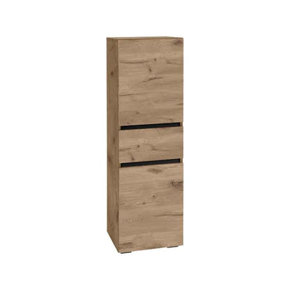 Wisla Wall Wooden Bathroom Storage Cabinet In Viking Oak