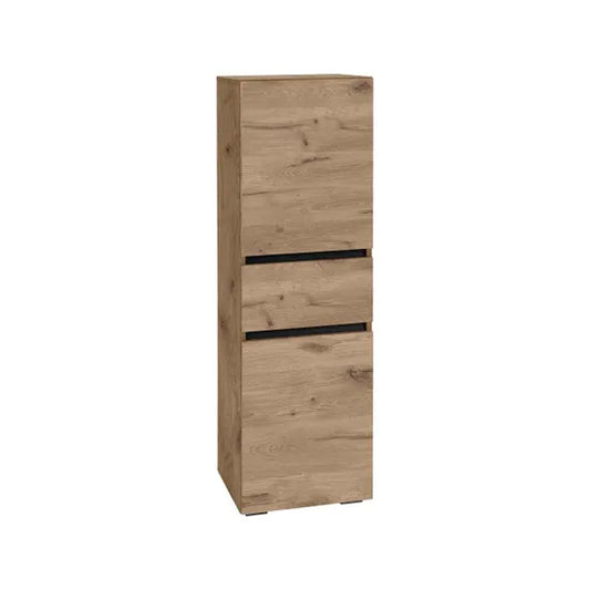 Wisla Wall Wooden Bathroom Storage Cabinet In Viking Oak