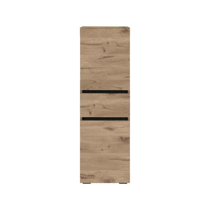 Wisla Wall Wooden Bathroom Storage Cabinet In Viking Oak