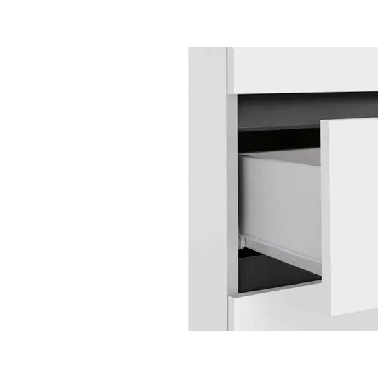 Wisla Wall Wooden Bathroom Storage Cabinet In White