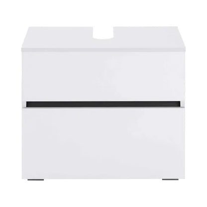 Wisla Large Wooden Bathroom Vanity Unit With 2 Doors In White