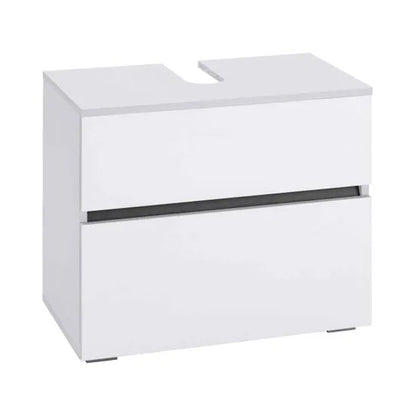 Wisla Large Wooden Bathroom Vanity Unit With 2 Doors In White