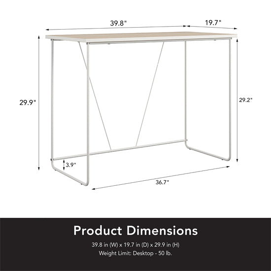 Dante Wooden Laptop Desk In Natural