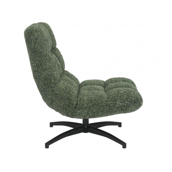 Chillax Tactile Textured Fabric Lounge Chair In Green