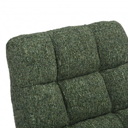 Chillax Tactile Textured Fabric Lounge Chair In Green