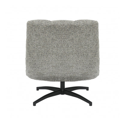 Chillax Tactile Textured Fabric Lounge Chair In Light Grey
