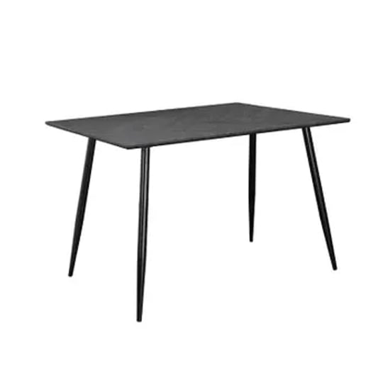 Monza Rectangular 120cm Wooden Dining Table In Fishbone Grey Oak
