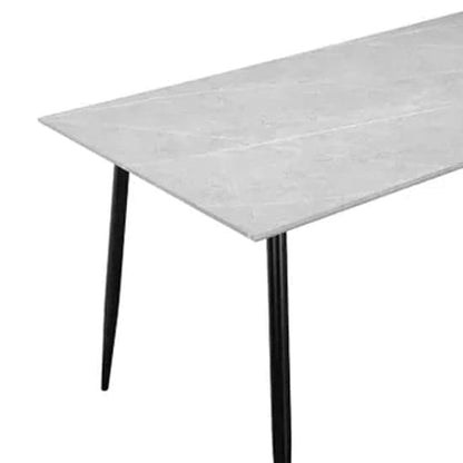 Monza Rectangular 120cm Wooden Dining Table In Stone Effect