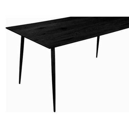 Monza Rectangular 120cm Wooden Dining Table In Black
