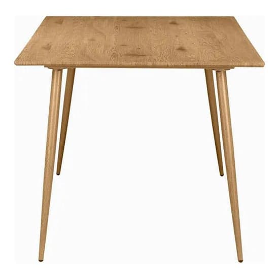 Monza Rectangular 120cm Wooden Dining Table In Oak