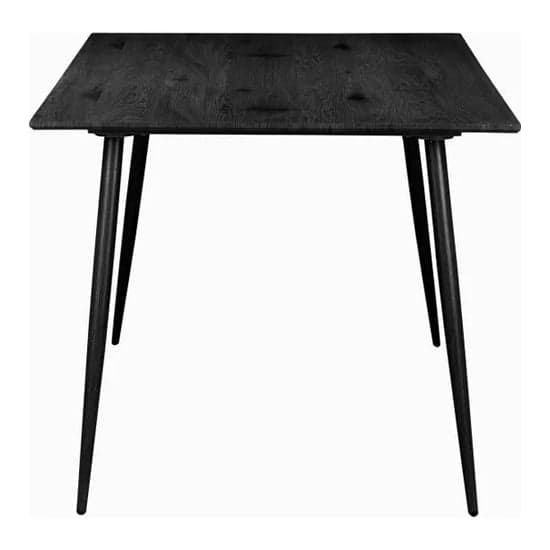 Monza Rectangular 160cm Wooden Dining Table In Black