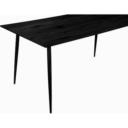 Monza Rectangular 160cm Wooden Dining Table In Black