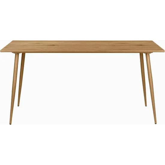 Monza Rectangular 160cm Wooden Dining Table In Oak