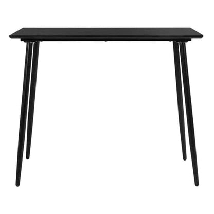 Monza Rectangular Wooden Bar Table In Black