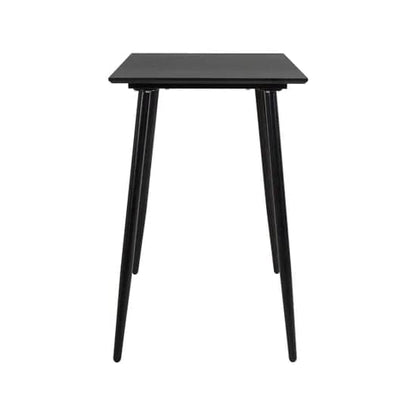Monza Rectangular Wooden Bar Table In Black