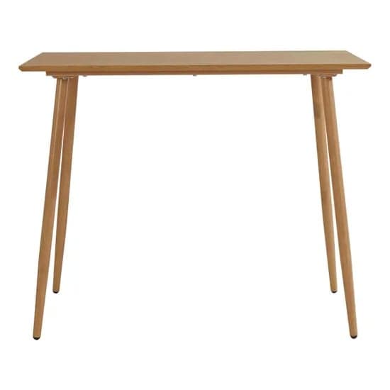 Monza Rectangular Wooden Bar Table In Oak