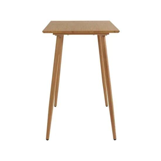 Monza Rectangular Wooden Bar Table In Oak