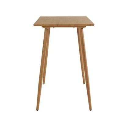 Monza Rectangular Wooden Bar Table In Oak
