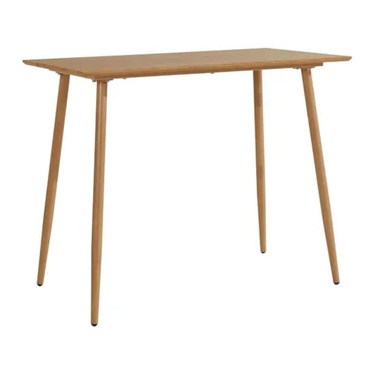 Monza Rectangular Wooden Bar Table In Oak
