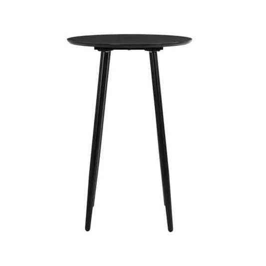 Monza Round Wooden Bar Table In Black